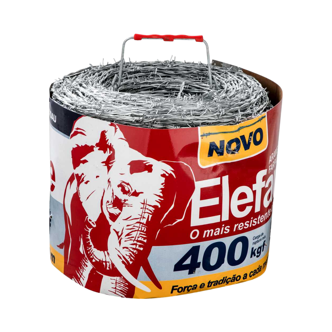 ARAME FARPADO ELEFANTE 2,2MM 400MT