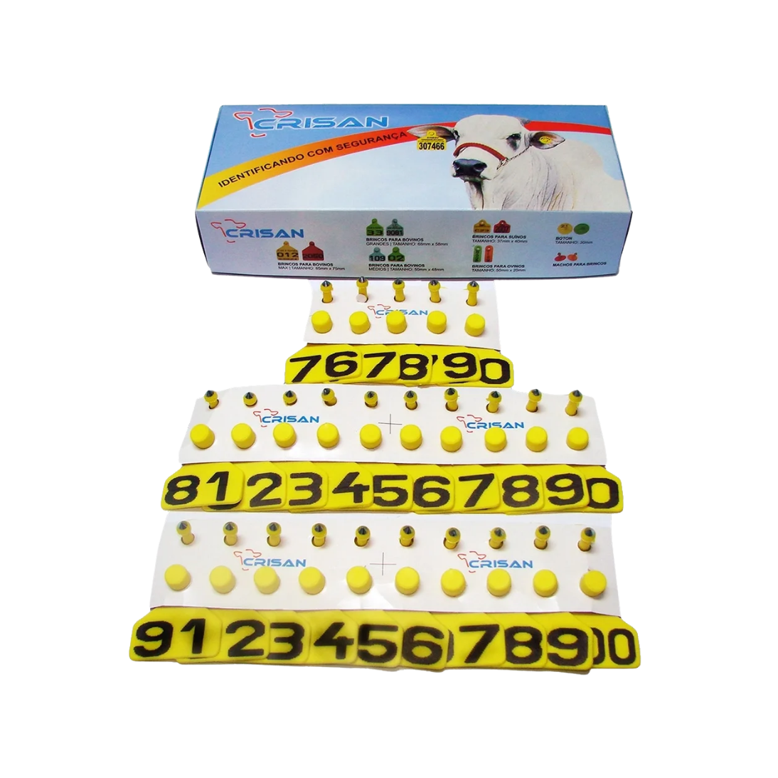 BRINCO BOVINO MD AMARELO 76 A 100 CRISA