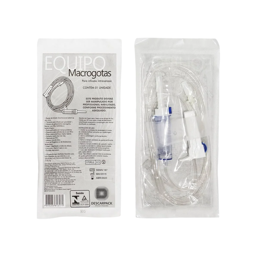 EQUIPO MACRO DE INFUSAO GRAV. COMPLETO