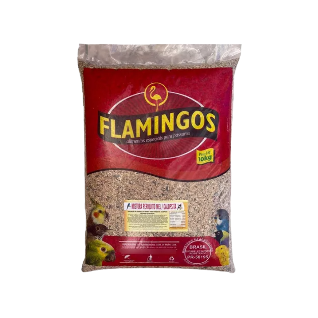 MISTURA P PERIQUITO COM MEL FLAM 10 KG