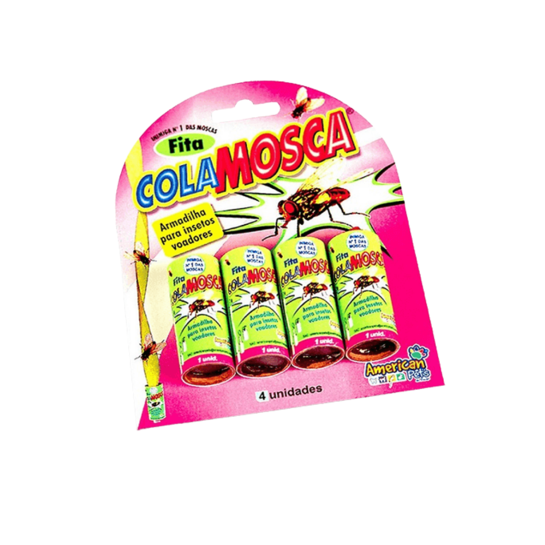 FITA COLA MOSCA ARMADILHA P/ INSETOS 4UN