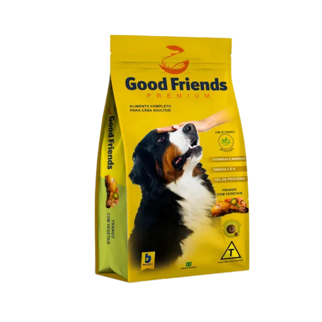 RACAO GOOD FRIENDS CAO FRANGO C VEG 20KG