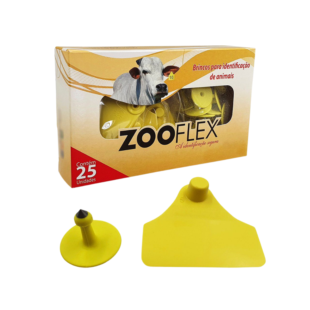 BRINCO BOV MED AMARELO SN 25UNI AGROFLEX