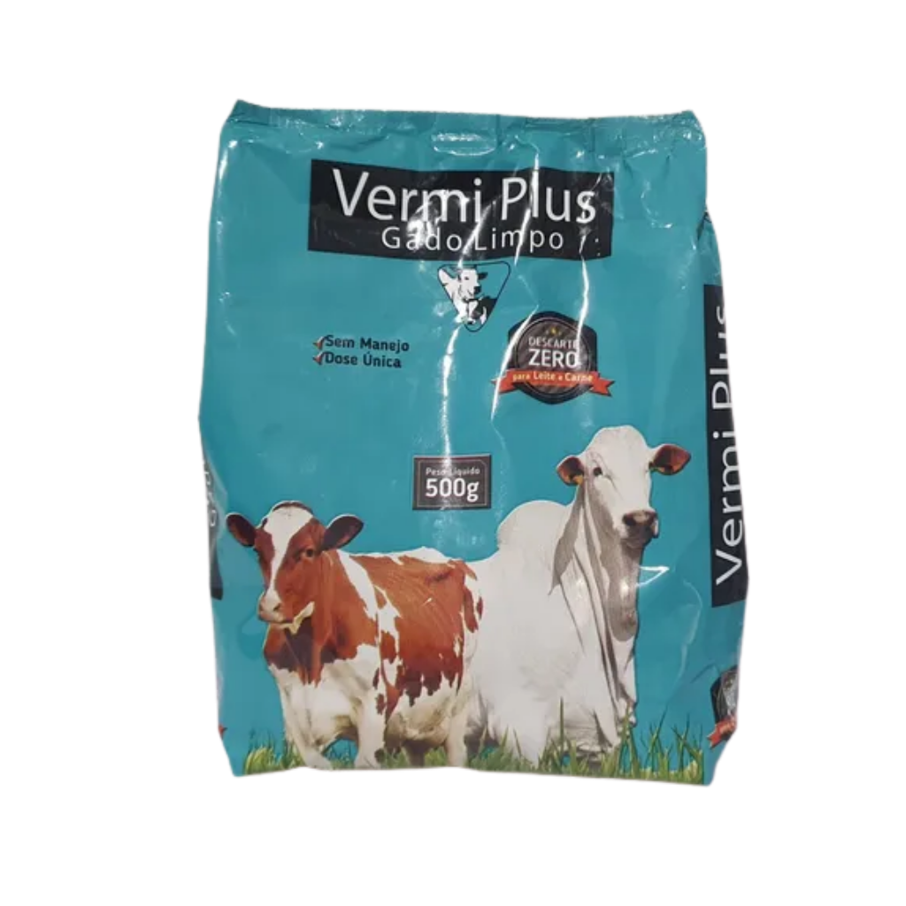 VERMI PLUS GADO LIMPO 500GR